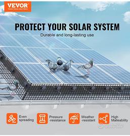 Protezione volatili per pannelli fotovoltaici 