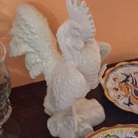 Gallo in ceramica