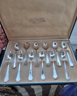Cucchiaini in argento 800-12 pezzi