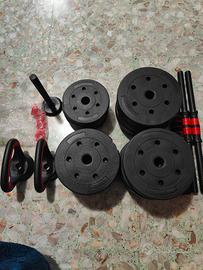 set di pesi da 40 kg 