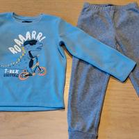 Pigiama pesante in pile tg 5/6 anni