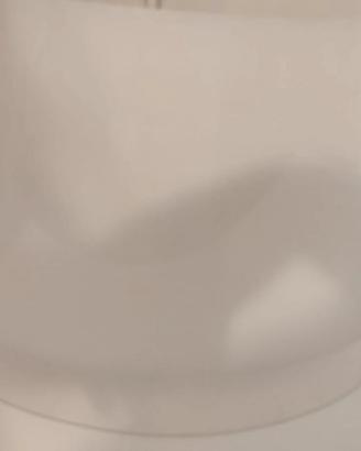 Lampadario/Applique/plafoniera in vetro bianco