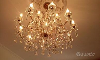 Lampadario Maria Teresa 15 luci vintage