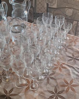 Set cristallo Pekristal 24% inciso a mano