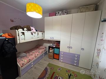 Cameretta 2 letti soppalco con scrivania