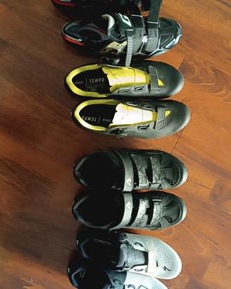 scarpe da ciclismo varie 