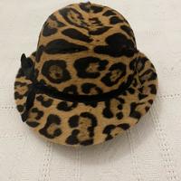 Cappello fedora in stampa leopardata