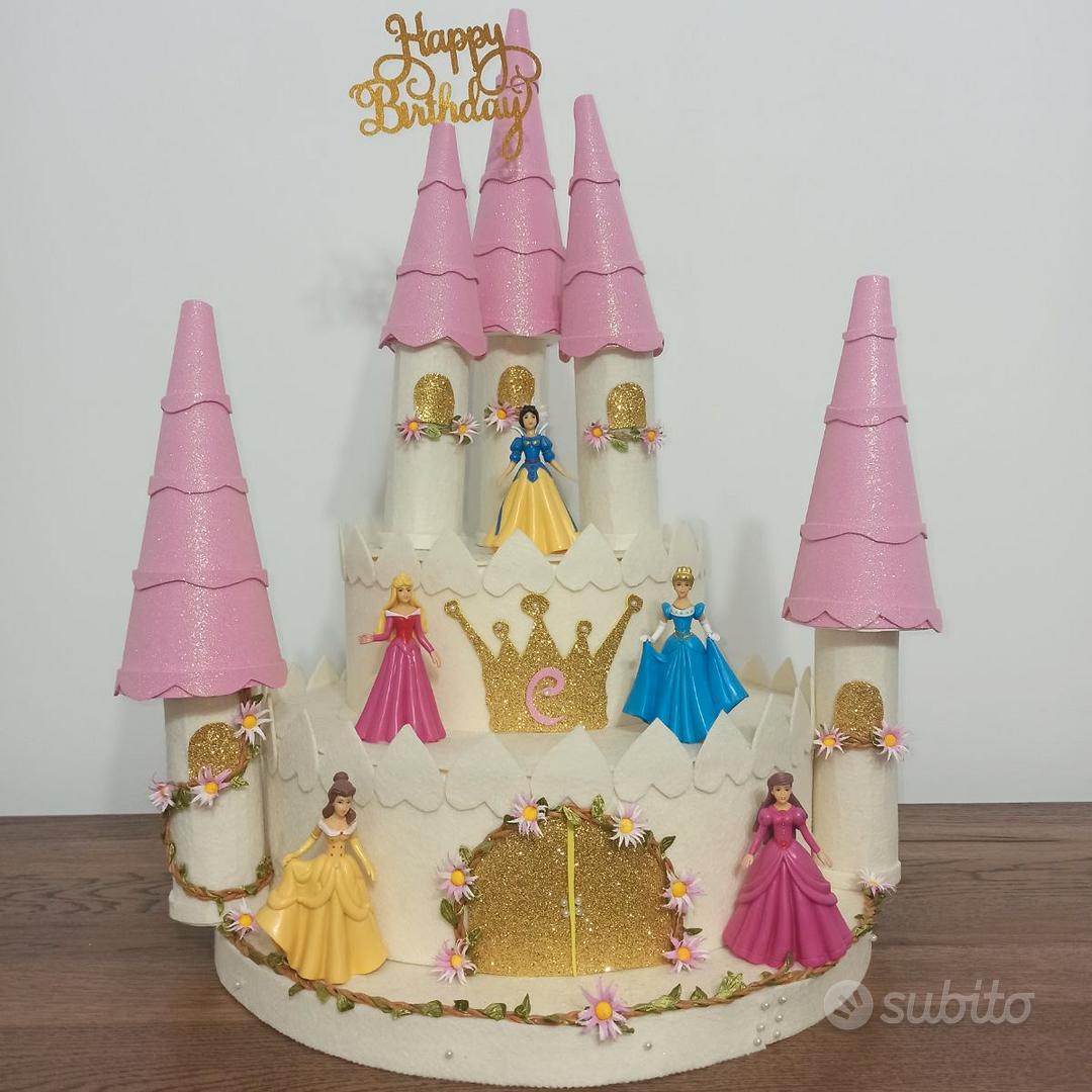 Torta scenografica tema castello delle principesse - Tutto per i bambini In  vendita a Lecce