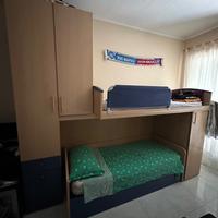 Armadio, letto a castello 3 letti