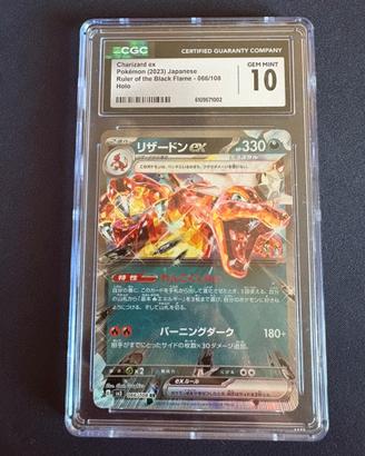 Carta gradata charizard voto 10