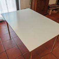 Tavolo da pranzo allungabile – bianco & legno