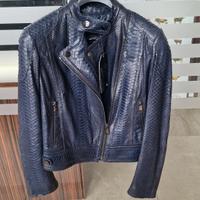 giubbotto in pelle vero pitone 