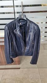 giubbotto in pelle vero pitone 