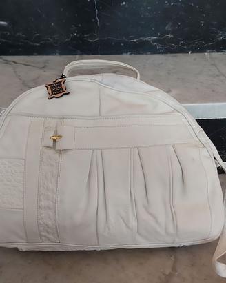 Borsa donna bianc in vera pell nuova made in Italy
