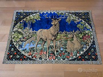 Tappeto con scena naturalistica 180x120cm