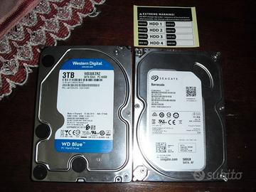 Hard Disk Wd Blue 3tb Hdd Seagate Barracuda 3,5"