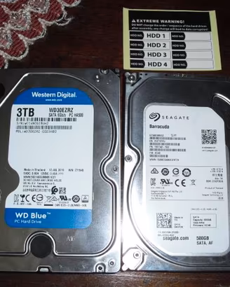 Hard Disk Wd Blue 3tb Hdd Seagate Barracuda 3,5"