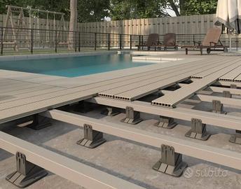 10 Piedistalli regolabili per strutture in legno