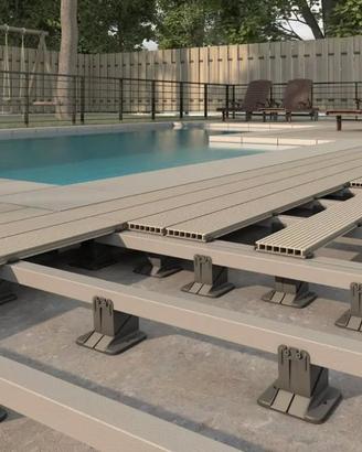 10 Piedistalli regolabili per strutture in legno