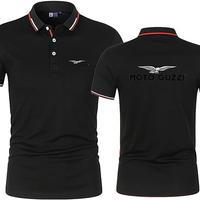T-Shirt Polo da Golf  Uomo L stampa Moto Guzzi