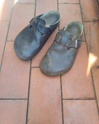 birkenstock boston pelle marrone 41