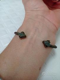 Bracciale rigido bronzo anticato 