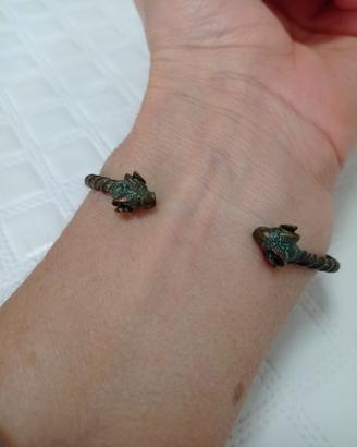 Bracciale rigido bronzo anticato 
