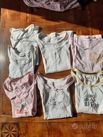 canottiere bambina 4 5 anni n. 7 pezzi