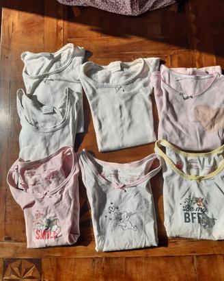 canottiere bambina 4 5 anni n. 7 pezzi