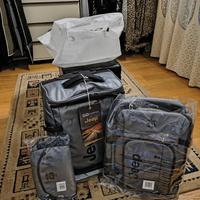 Set viaggio trolley zaino e pochette