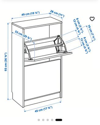 Scarpiera ikea bianca