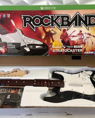 Rock Band Xbox One NUOVO con Chitarra gioco fender