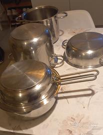 Set pentole acciaio inox 18/10