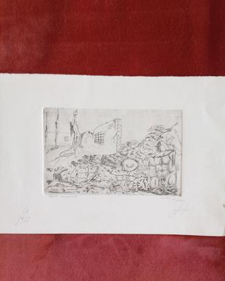 Giacomo Porzano  "Lanaro da Zanè"  prova d'artista
