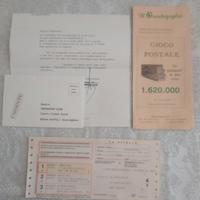 Vecchio gioco della spirale con vaglia postali