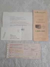 Vecchio gioco della spirale con vaglia postali