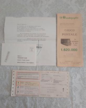 Vecchio gioco della spirale con vaglia postali