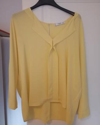Camicia gialla Mango