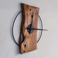 Orologio da parete in legno di ulivo 