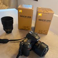 Nikon D750 + AF-S 35mm f/1.8G + AF-S 85mm f/1.8G
