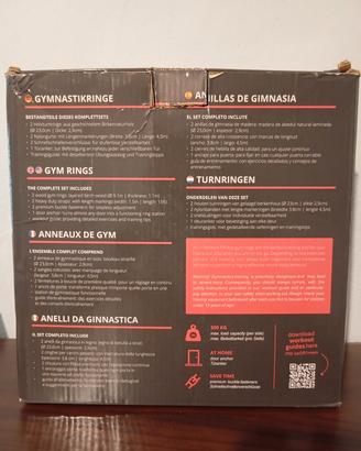 Anelli da ginnastica (gym rings) Beemax