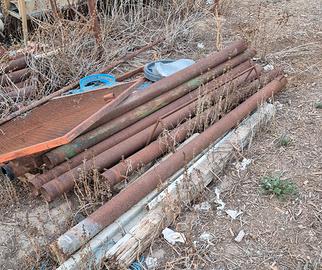 Pali angolari vigneto in ferro con tondini