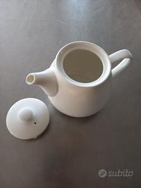 Teiera ceramica bianca