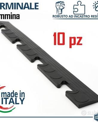 10 Terminali a Scivolo FEMMINA per Pavimento PVC