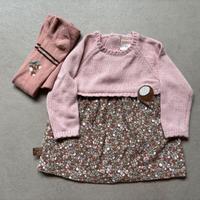 Set vestito + calzamaglia neonata 6 mesi