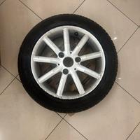 Smart 451 cerchio in lega completo di pneumatico