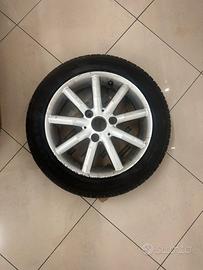 Smart 451 cerchio in lega completo di pneumatico