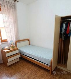 Letto singolo completo + Comodino 3 cassetti 