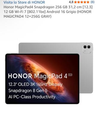 Honor pad 4 256/12 gb