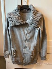 Felpa con collo in maglia tg. M